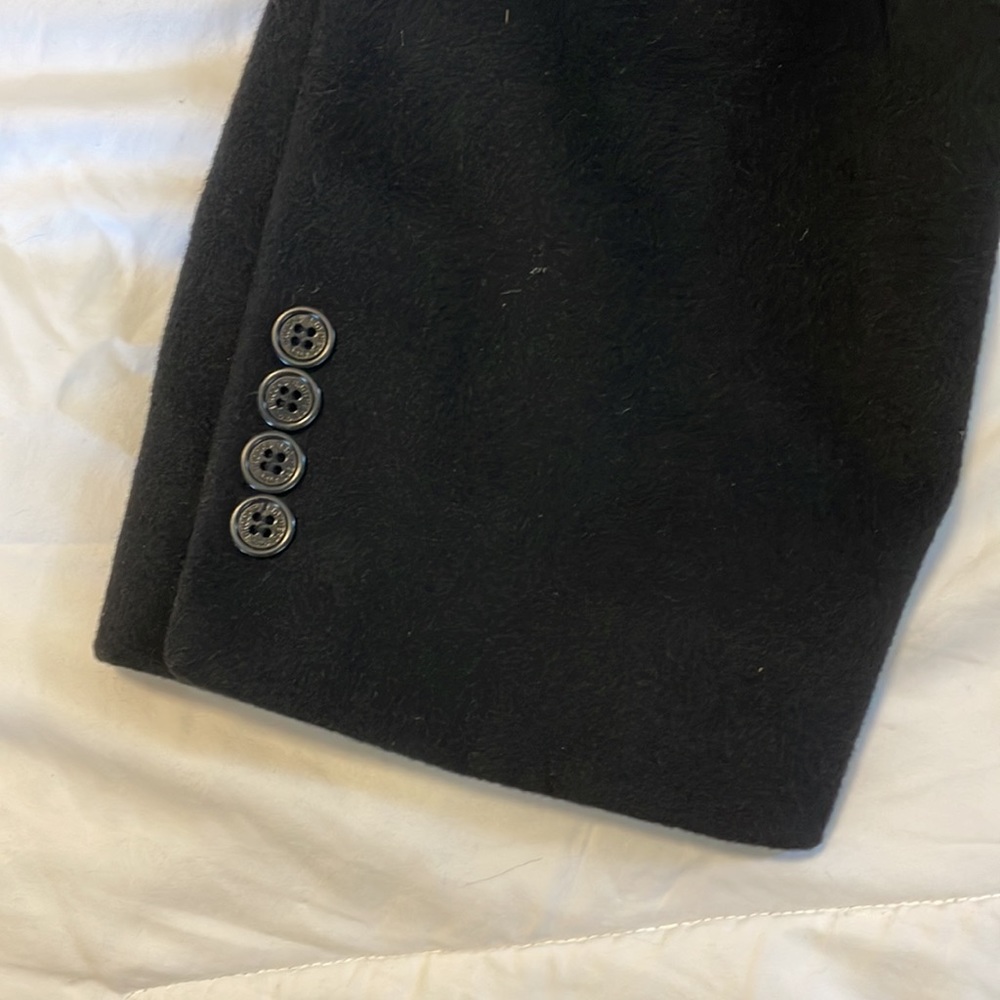 Brooks Brothers Mens Black Pea coat - Picture 3 of 4